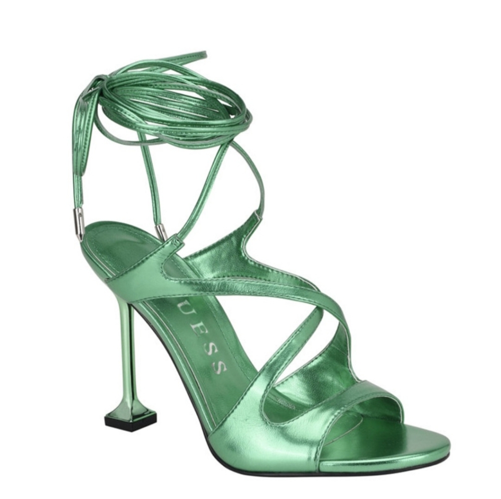 GUESS WOMEN'S NIKO LACE UP LEG WRAP DRESS SANDALS SIZE 7 NIB
